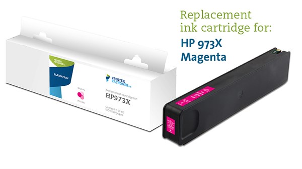Magenta Blækpatron - Hp Nr.973X - 110Ml Genfyldt Hp Miljø-Blækpatron